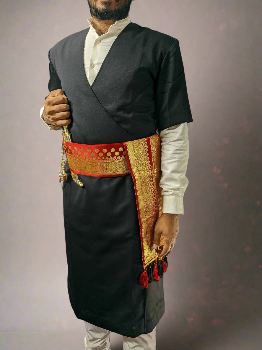 Kodava Kupya Black- Coorg Traditional Men's wear – CHANDOOKA